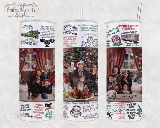 Christmas Vacation Shimmer Glitter Tumbler TUMBLEGRISWOLD0520