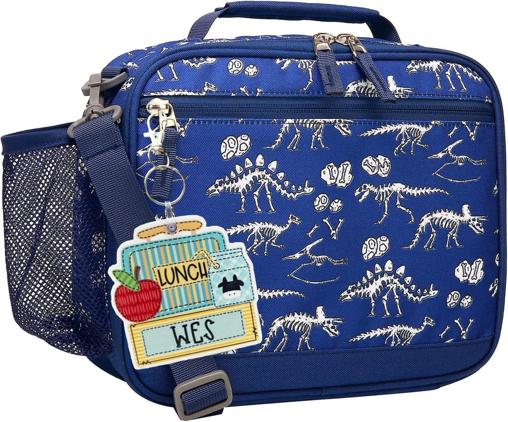 School Lunchbox Name Tags TAGBLUE0520