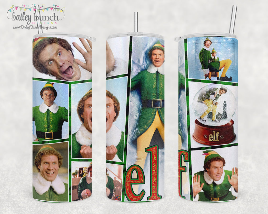 Christmas BUDDY the ELF Shimmer Glitter Tumbler TUMBELFBUD0520