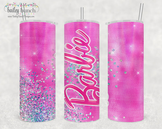Barbie Shimmer Glitter Tumbler Diamond TUMBBARBID0520