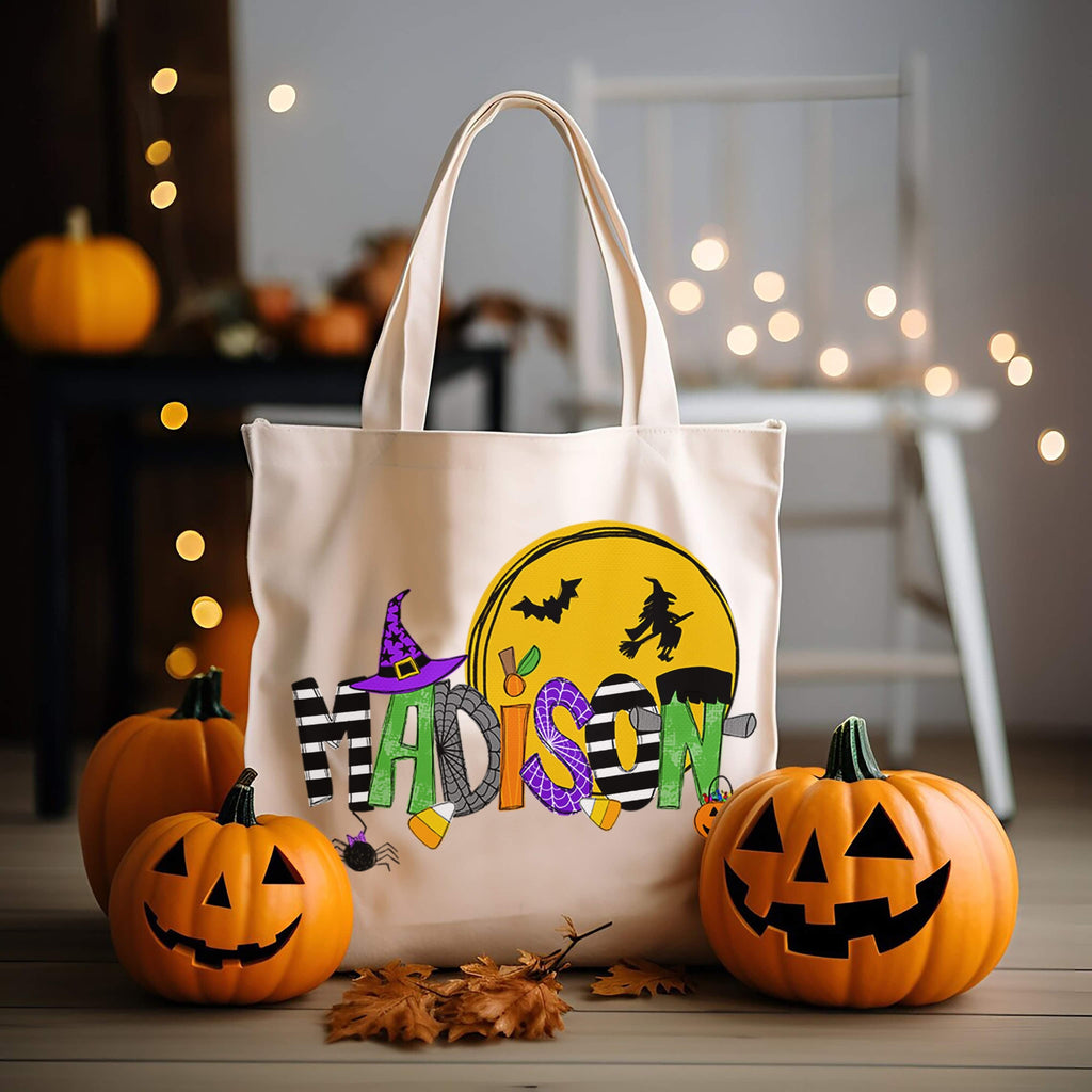 Halloween Trick Or Treat Tote Bag Personalized TOTETRICK0520