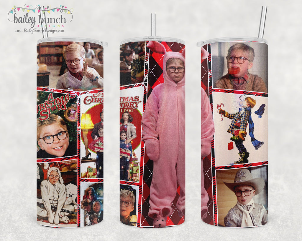 A Christmas Story Movies Christmas Shimmer Glitter Tumbler TUMBSTORY0520