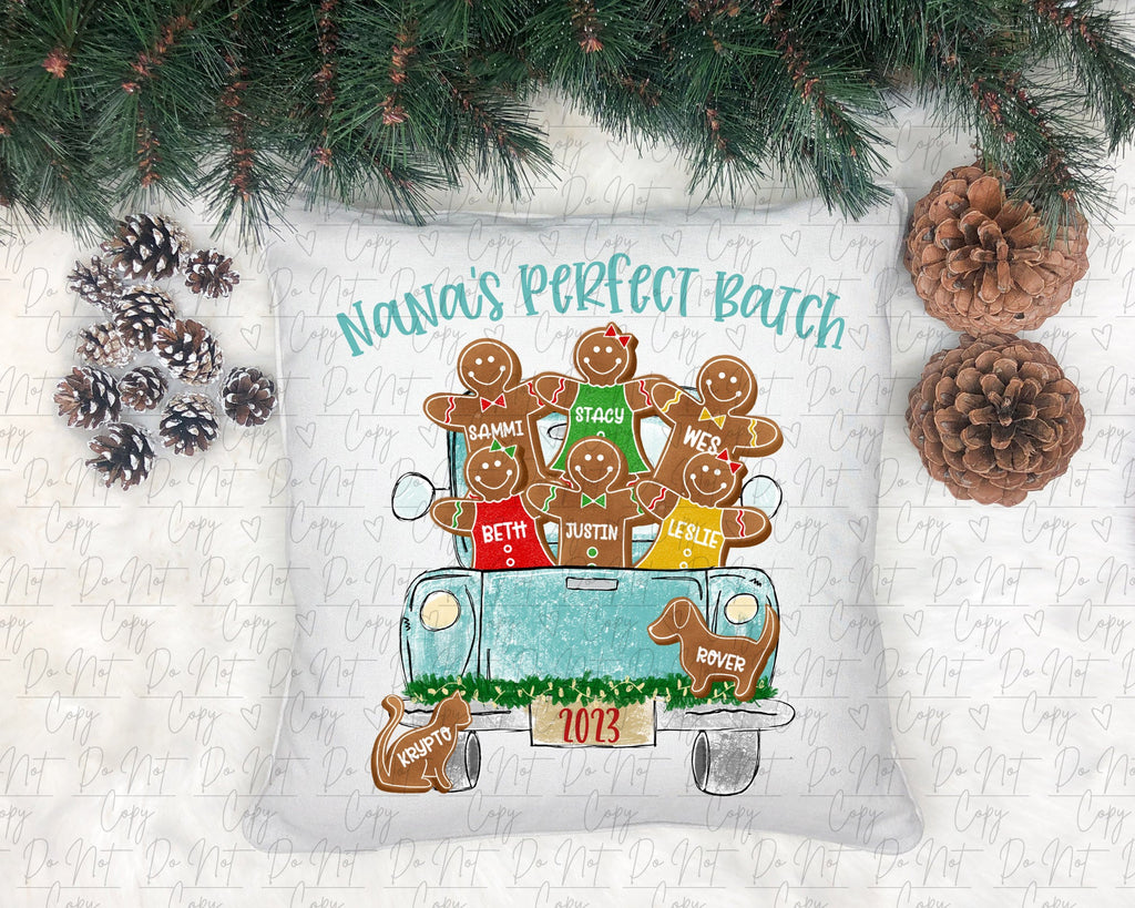 Gingerbread Christmas THROW PILLOW PILLOWGINGER0520