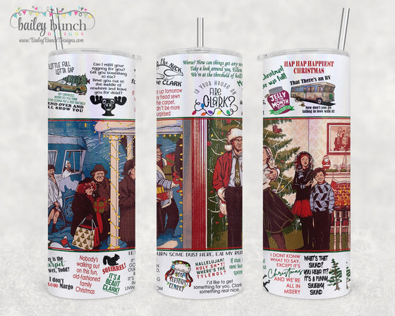 Christmas Vacation Shimmer Glitter Tumbler Fam TUMBLEGRISWOLD20520