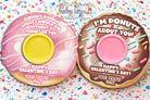 Donut Themed Valentine Printable Cards Play Dough Party Favor Non Candy Alternative Classroom Exchange Template Editable Canva Design Digital Download Kids Valentine Gift School Celebration Holiday Activity Unique Children Present Easy DIY