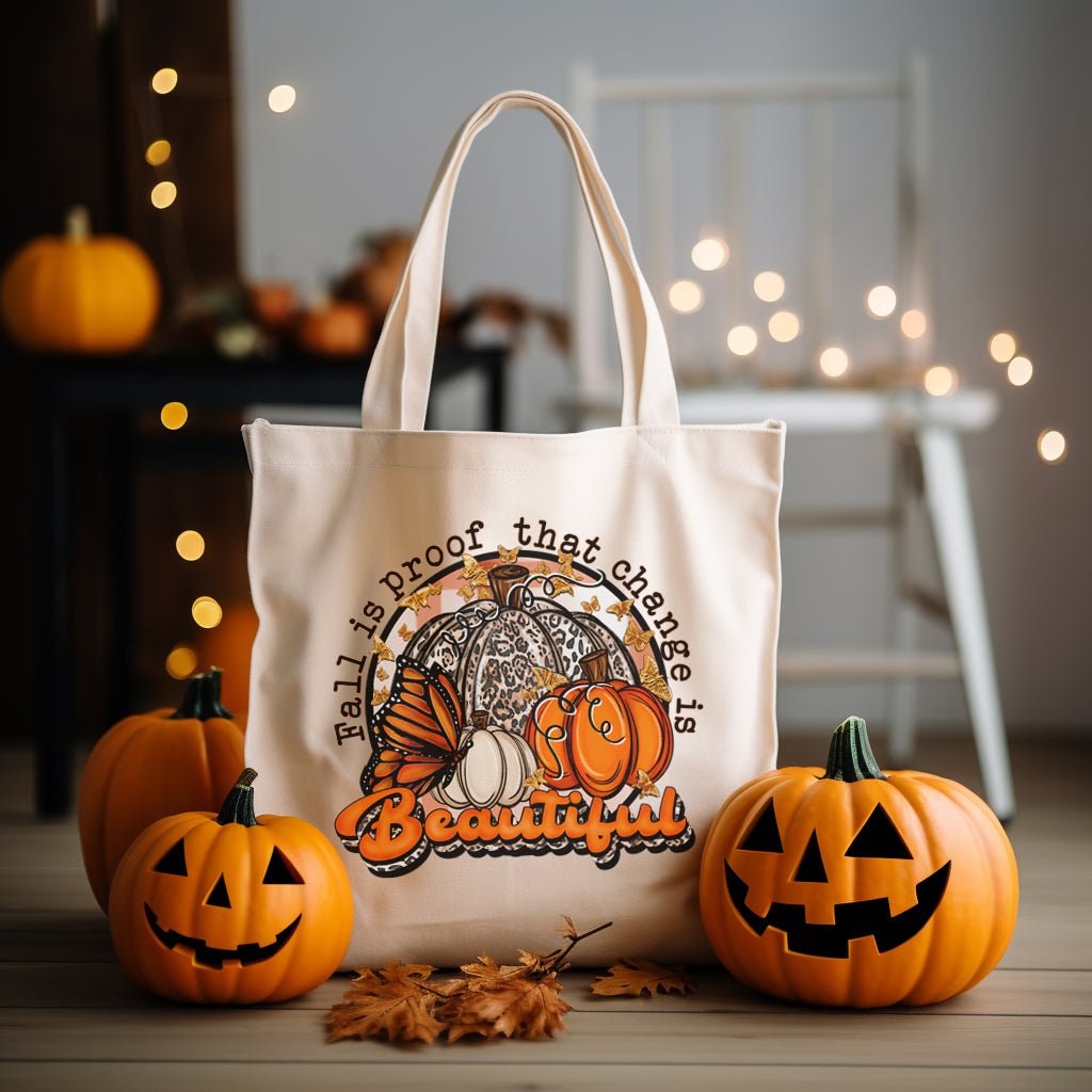 Fall is Proof that Change is Beautiful Tote Bag Personalized TOTEBEAU0520