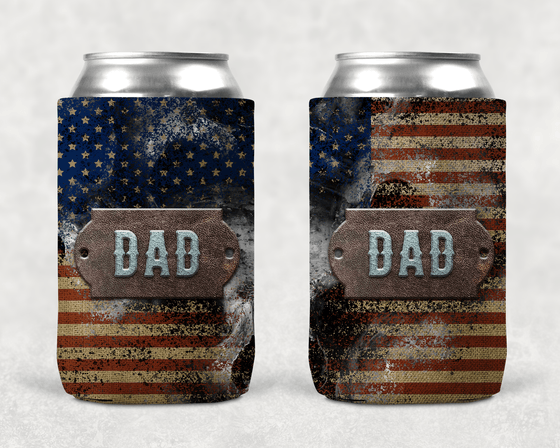 Father's Day DAD Flag Koozie FKOOZIE0520