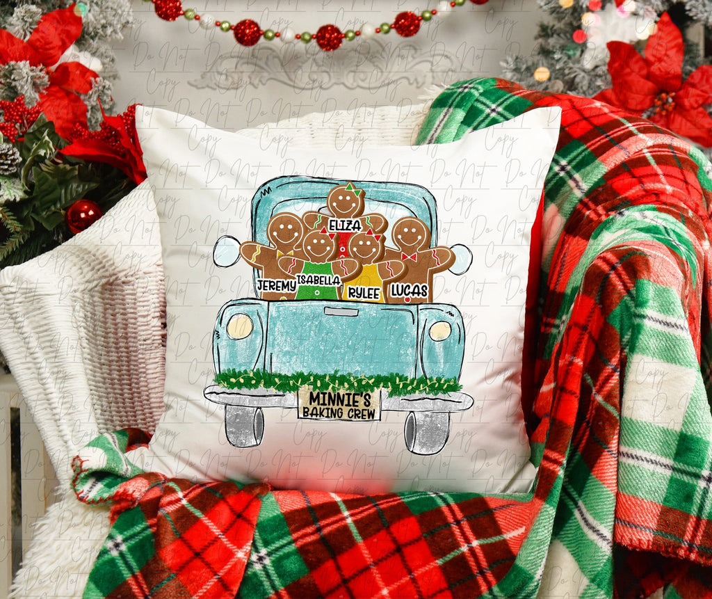 Gingerbread Christmas THROW PILLOW PILLOWGINGER0520