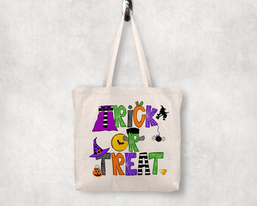 Trick Or Treat Halloween Candy Bag Tote TOTETORT0520