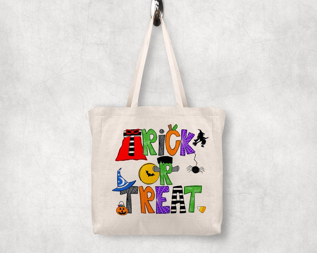 Trick Or Treat Halloween Candy Bag Tote TOTETORT0520