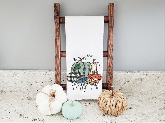 HAPPY FALL PUMPKINS TEA TOWL TOWELFALLTEA0520
