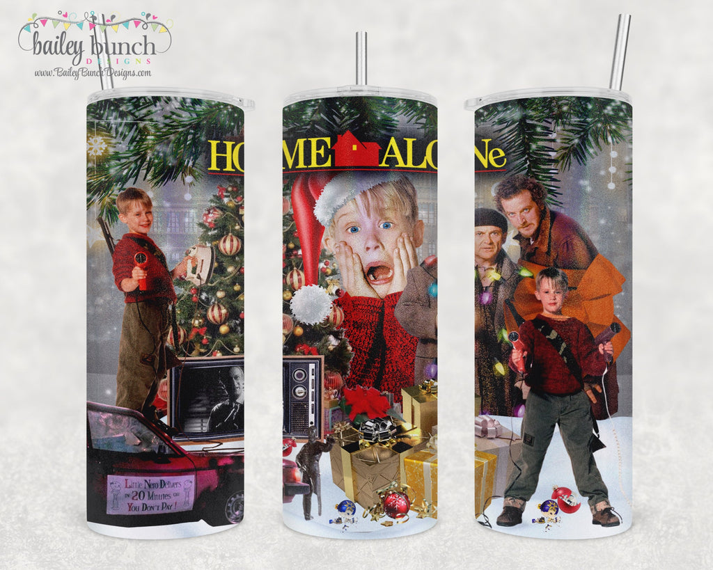 Home Alone Christmas Movie Shimmer Glitter Tumbler TUMBHOME0520