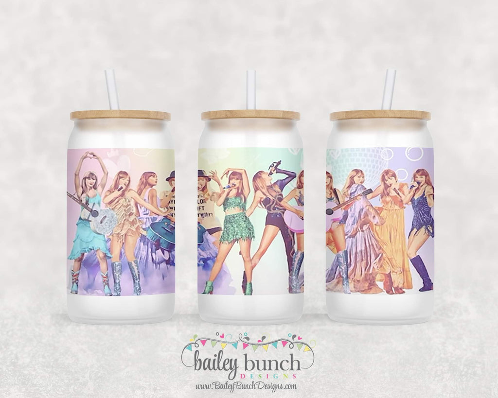 Taylor Swift Frosted Glass Cup Libbey Can LIBBEYTAYLOR0520