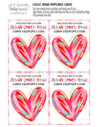 Digital Valentine Printable Religious Message Cards Jesus Loves You Valentine Christian Classroom Exchange Sunday School Valentine Cards Faith Based Design Instant Download Printable Kids Church Celebration Valentine Party Supplies Bible