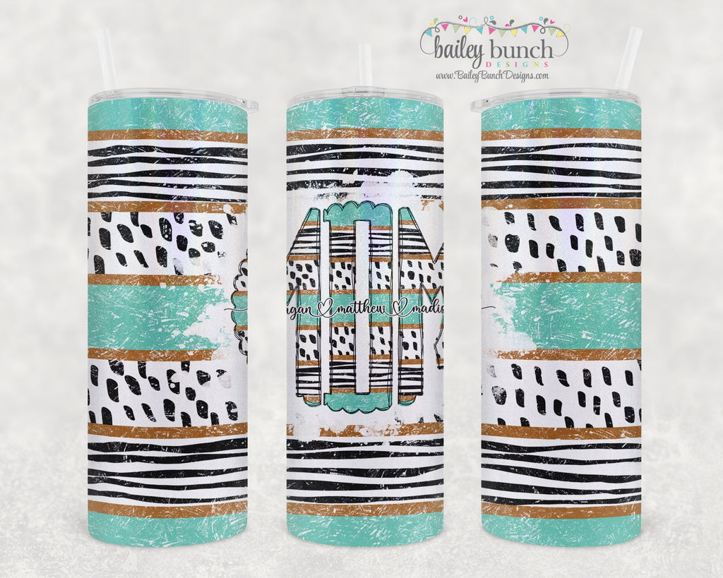 MINT BOHO MOM Shimmer Glitter Tumbler TUMBOHOM20520