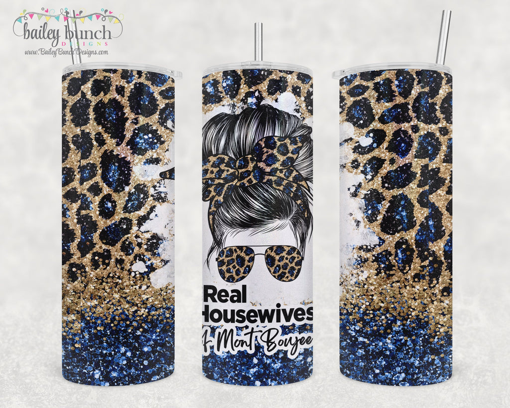 The Real Housewives of Mont Boujee Shimmer Glitter Tumbler TUMBRH0520