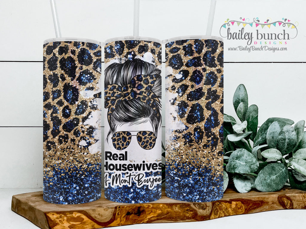 The Real Housewives of Mont Boujee Shimmer Glitter Tumbler TUMBRH0520