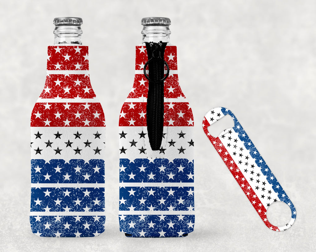 Patriotic Bottle Koozie KOOZIEFLAG20520