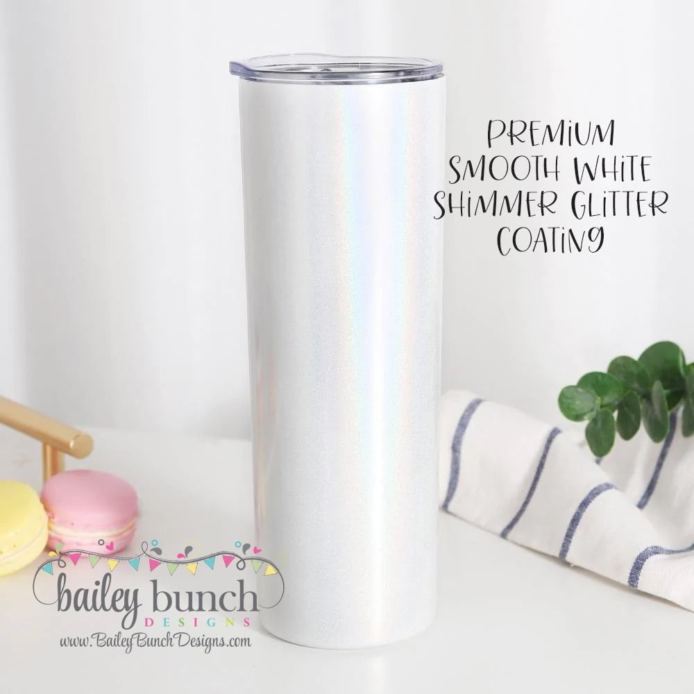 Where God Guides He Provides Scripture Shimmer Glitter Tumbler