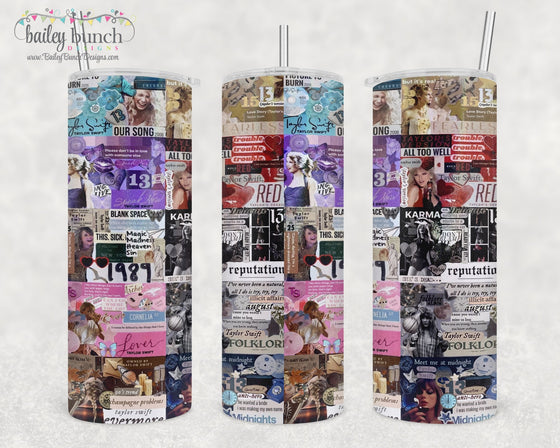 Taylor Swift Eras tour Shimmer Glitter Tumbler TUMBERAS0520