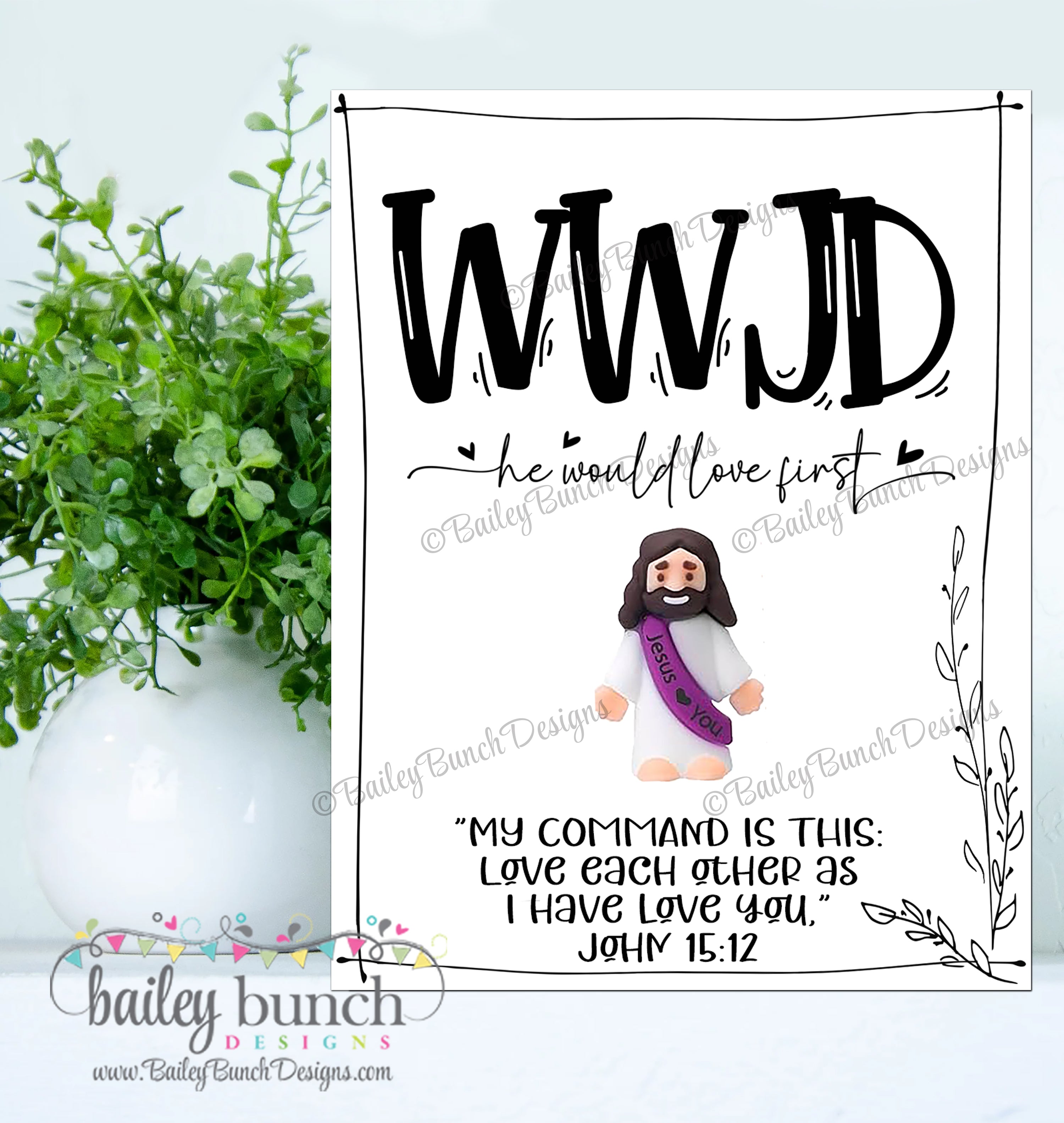WWJD Little Jesus Cards | Christian Youth Printable – Bailey Bunch
