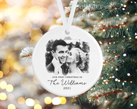 Wedding Photo Christmas Ornament ORNWED0520