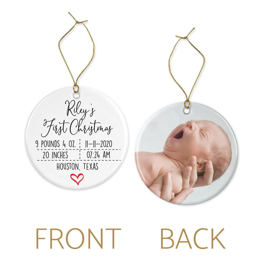 Baby's First Christmas Photo Ornament ORNBABY20520