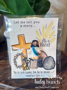 Portable Jesus Figurine Faith Sharing Gift Religious Pocket Item Sunday School Supply Little Jesus Cards Set Christian Party Favor Bible Study Resource Youth Ministry Tool Easter Celebration Present Church Event Helper Teaching Aid