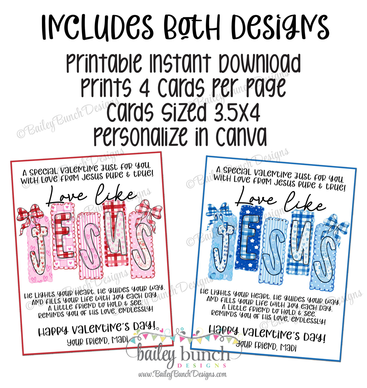 Jesus Valentine Scripture Cards | Christian Kids Valentine's Day Cards ...
