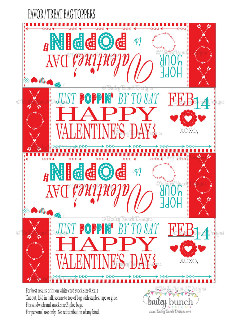 Valentine Pop It Fidget Gift Tags RED Valentine Poppin IDVDAYPOPPINRED0520