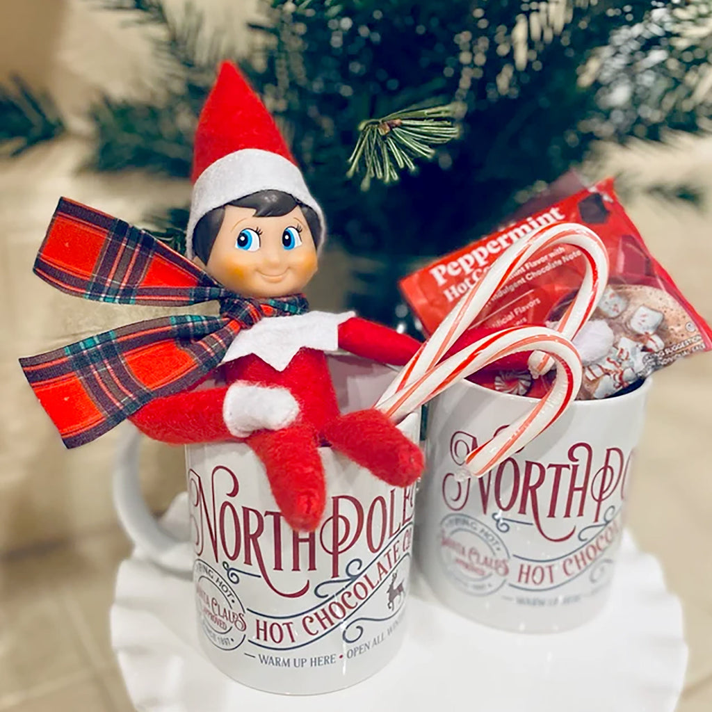 Christmas Hot Chocolate Elf Message Mug