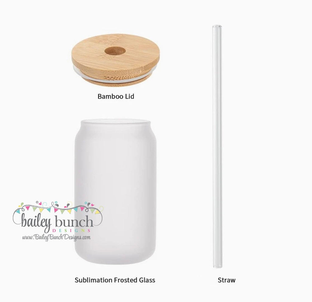 Ma Mama Mom Bruh Frosted Glass Cup Libbey Can Iced Coffee Tumbler LIBBEYCANBRUH0520