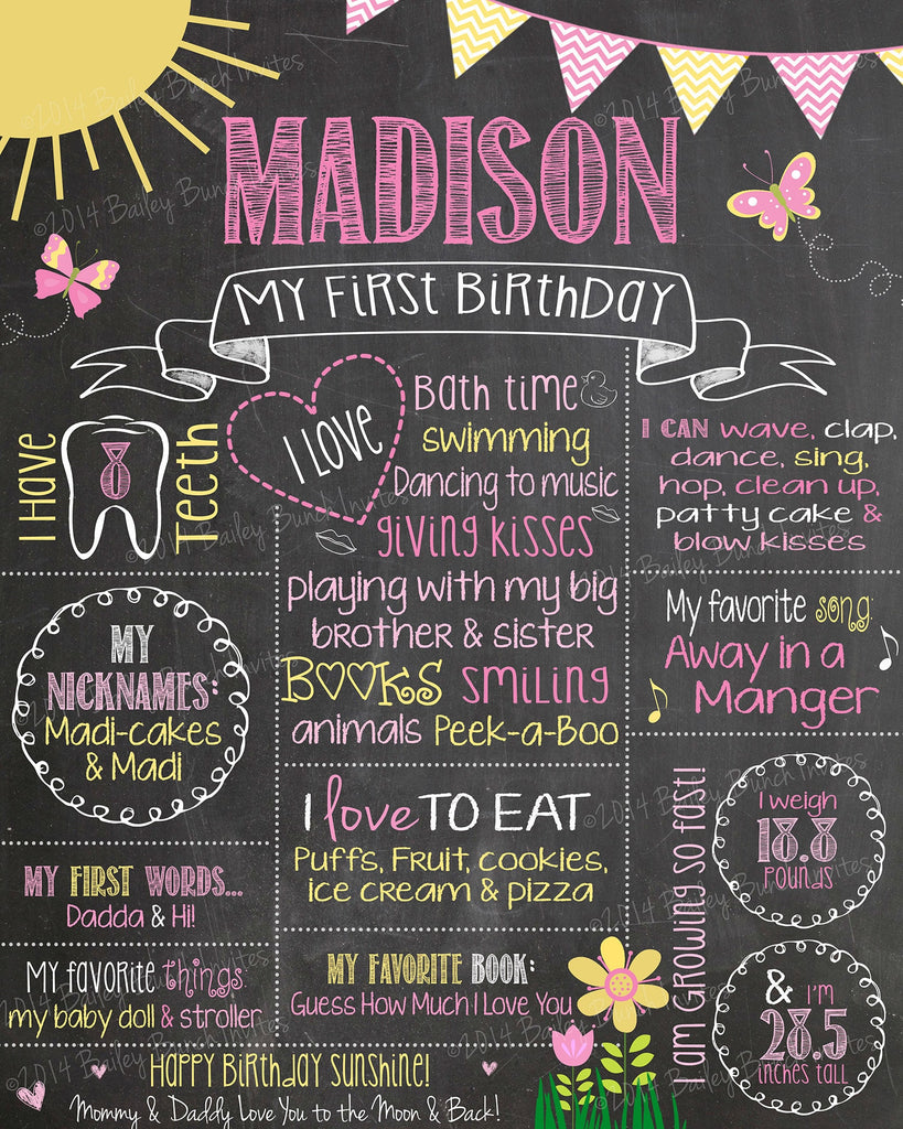 You are my Sunshine Birthday Chalkboard, SUNCHALK0520