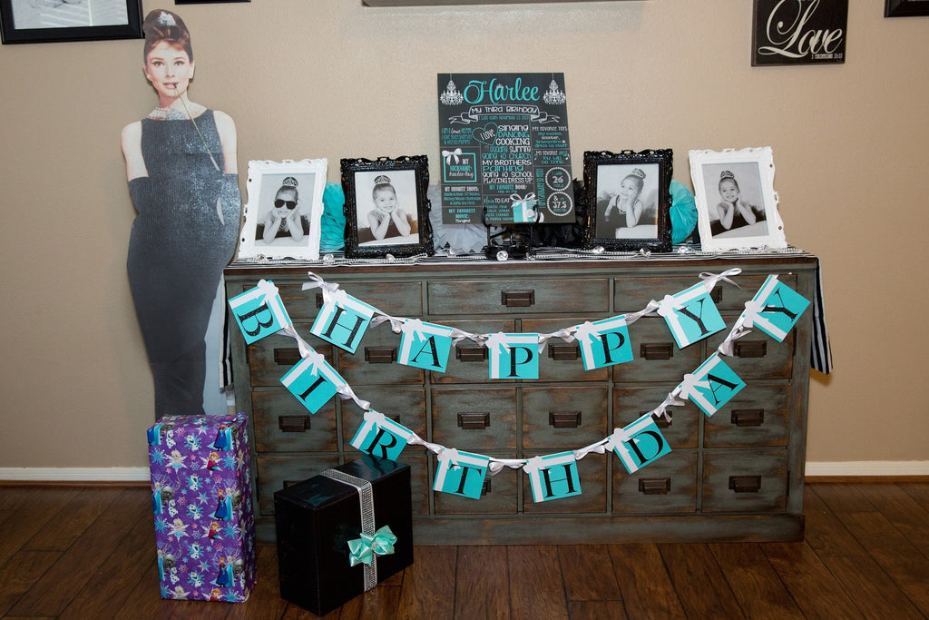Chic Birthday Chalkboard, Diamond, Pearls, Tiffanys TIFFCHALK0520