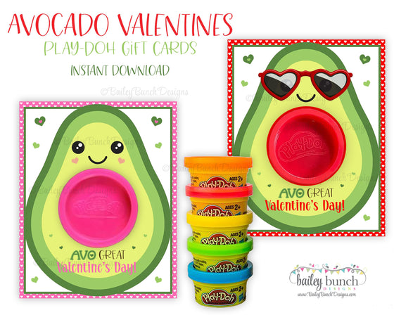 Avocado Playdoh Valentine Printables IDAVOPLAYDOH0520