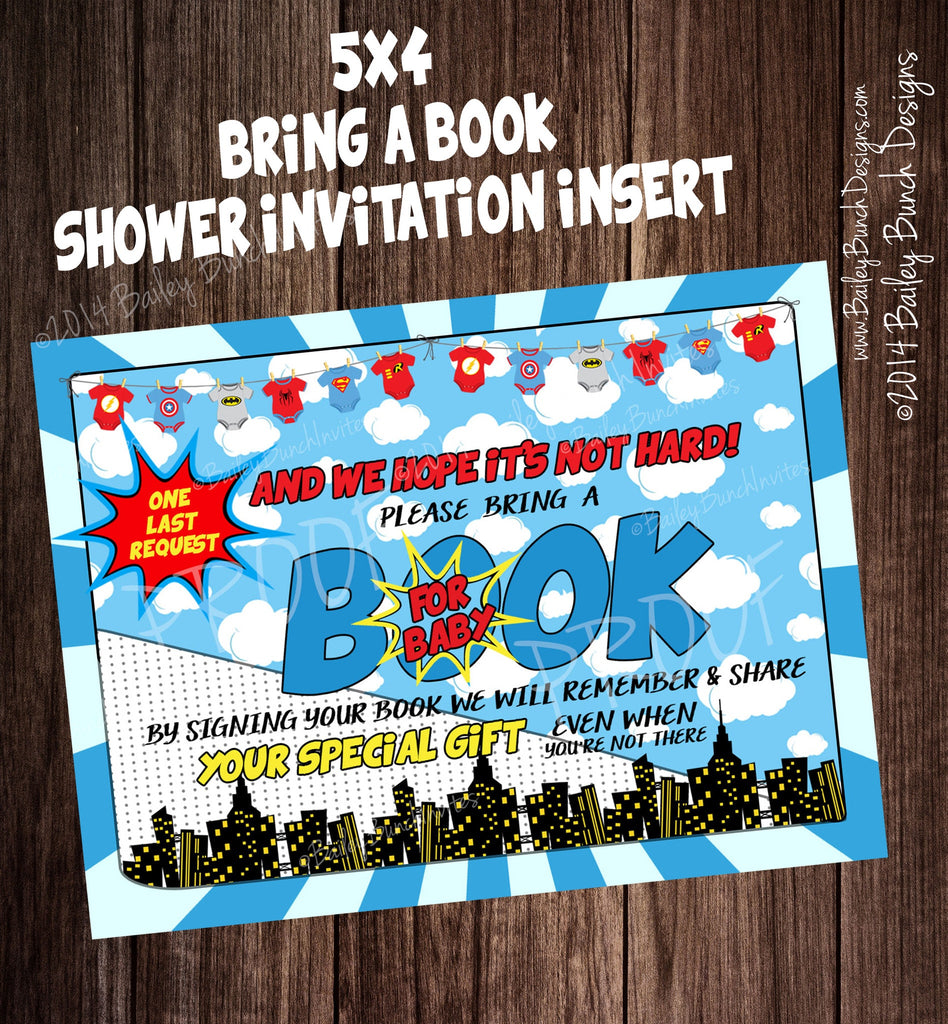 Superhero Baby Shower Invitations BABYHEROINVITE0520