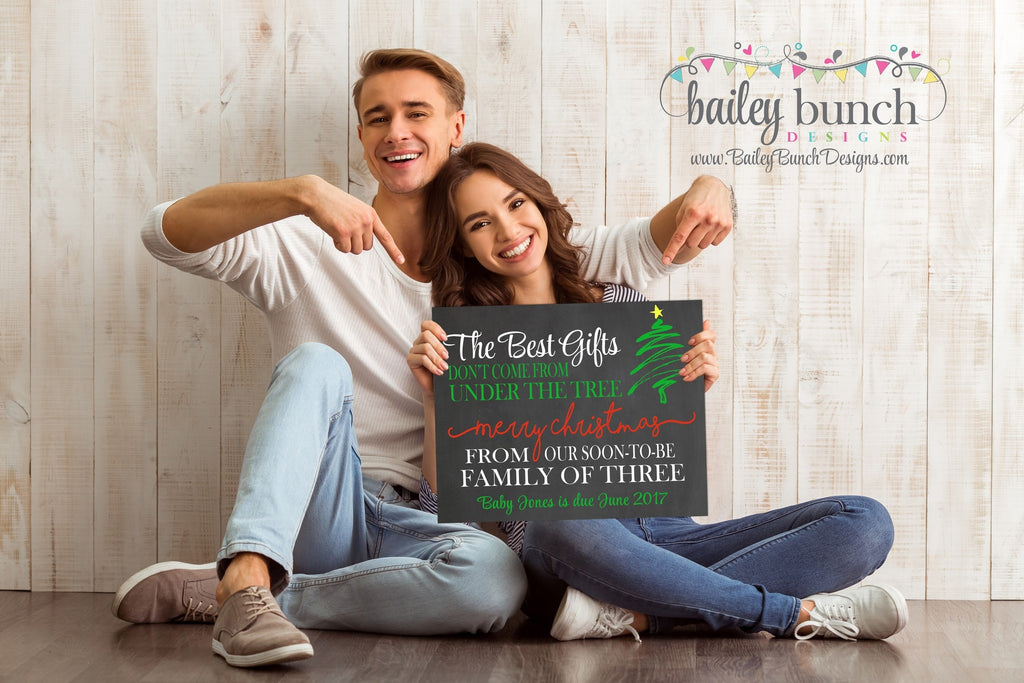 Pregnancy Reveal Announcement Chalkboard Sign, Christmas Pregnancy GIFTSP0520