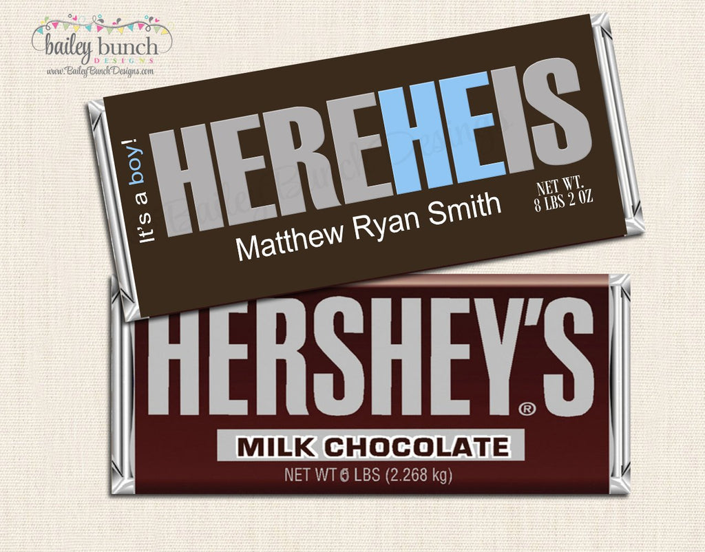 Birth Announcement Candy Wrappers - BABYWRAP0520