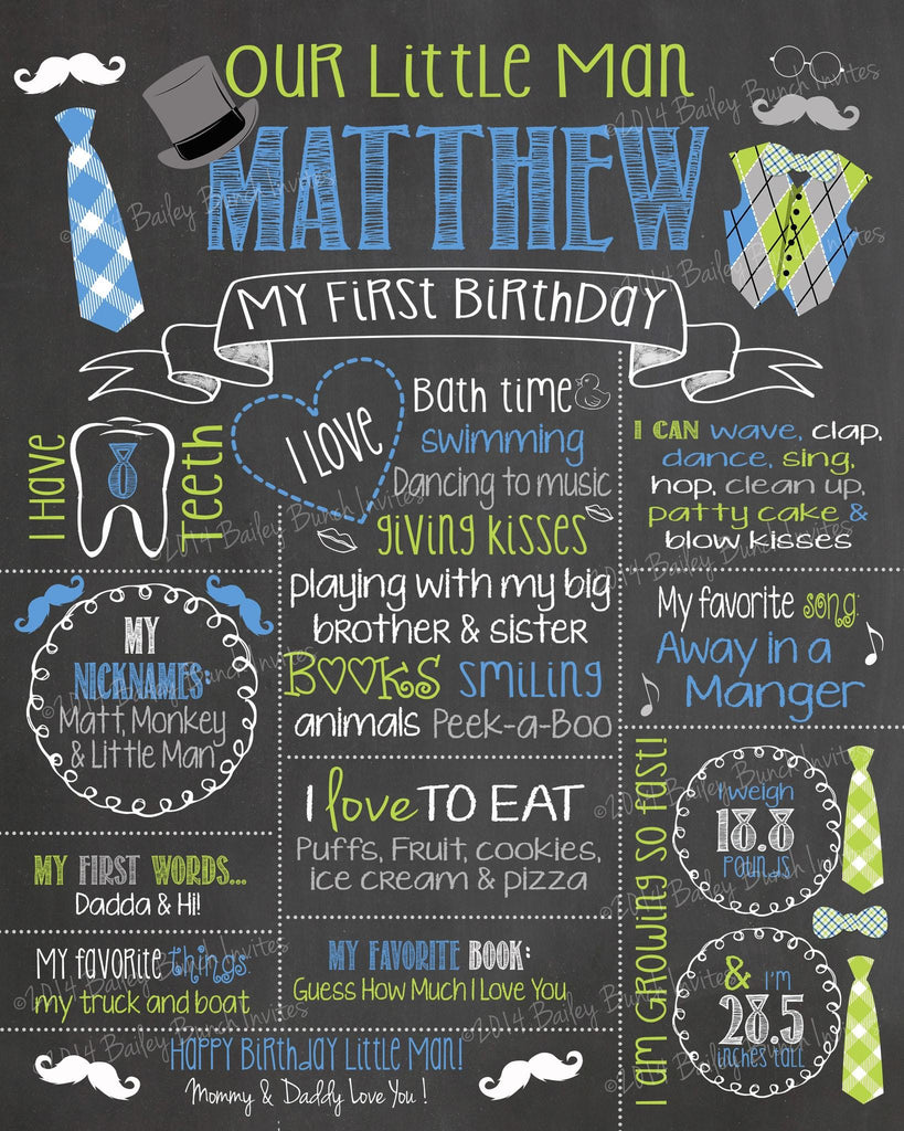 Birthday Photo Sign, Mr. ONEderful Birthday Chalkboard, Bow Ties, Bowtie, Little Man, LITTLEMANCHALK0520