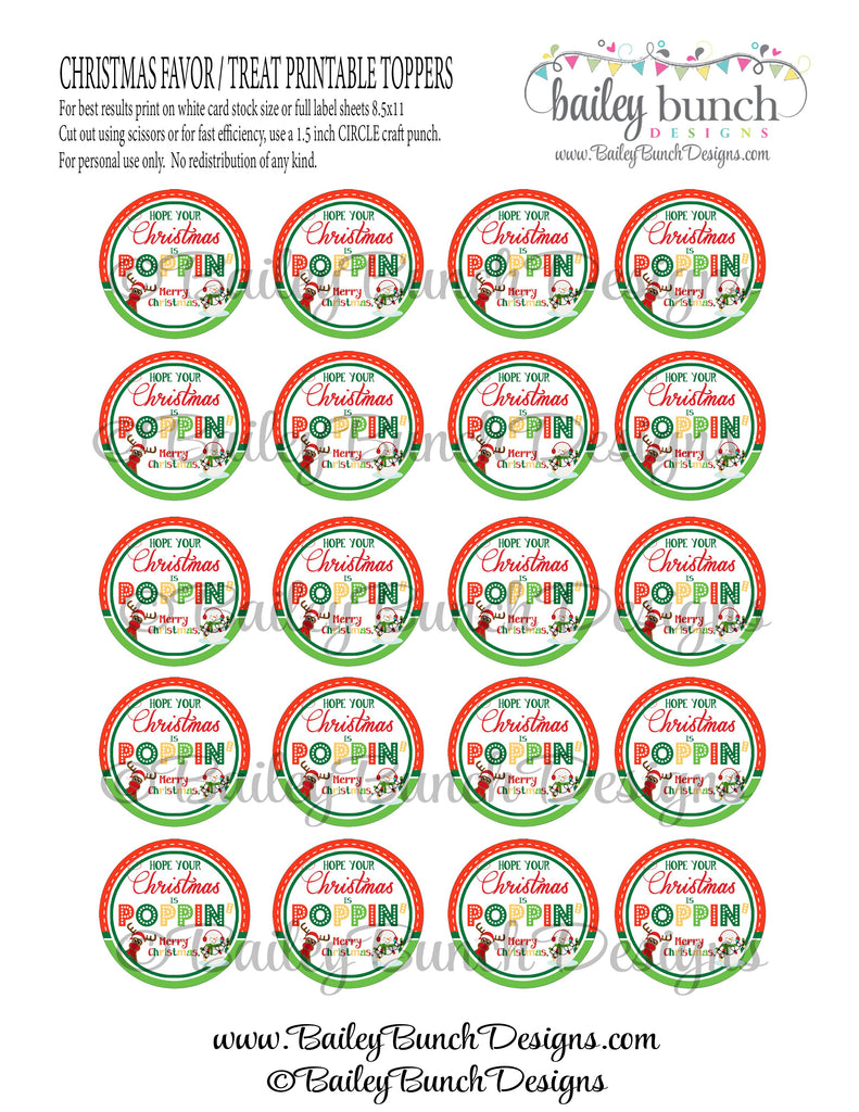 Christmas Pop It Fidget Gift Tags Circles IDCHRISTPOPIT0520