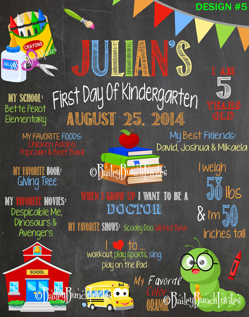 First & Last Day of School Chalkboard, Large - When I grow up SCHOOLLRGCHALK0520