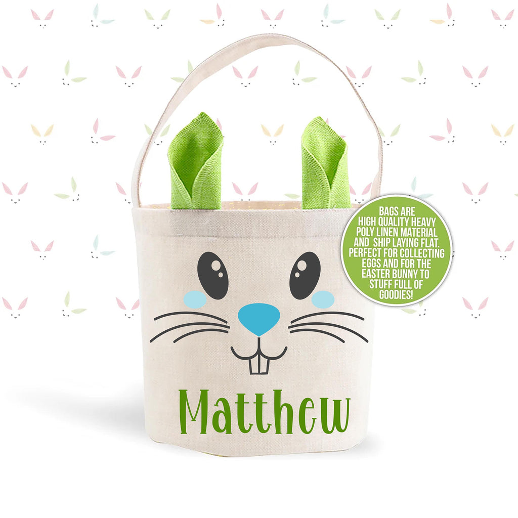 Easter Bunny Face Basket Personalized BASKETFACE0520