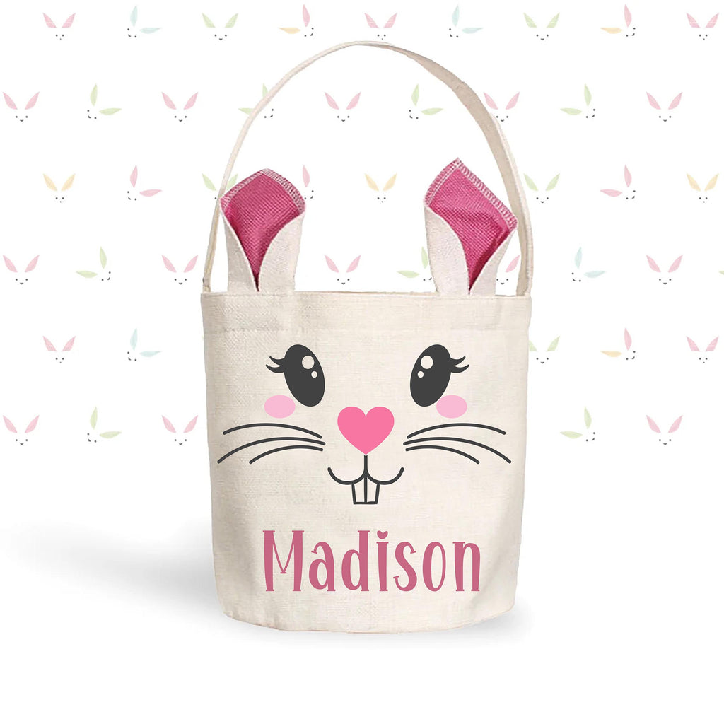 Easter Bunny Face Basket Personalized BASKETFACE0520