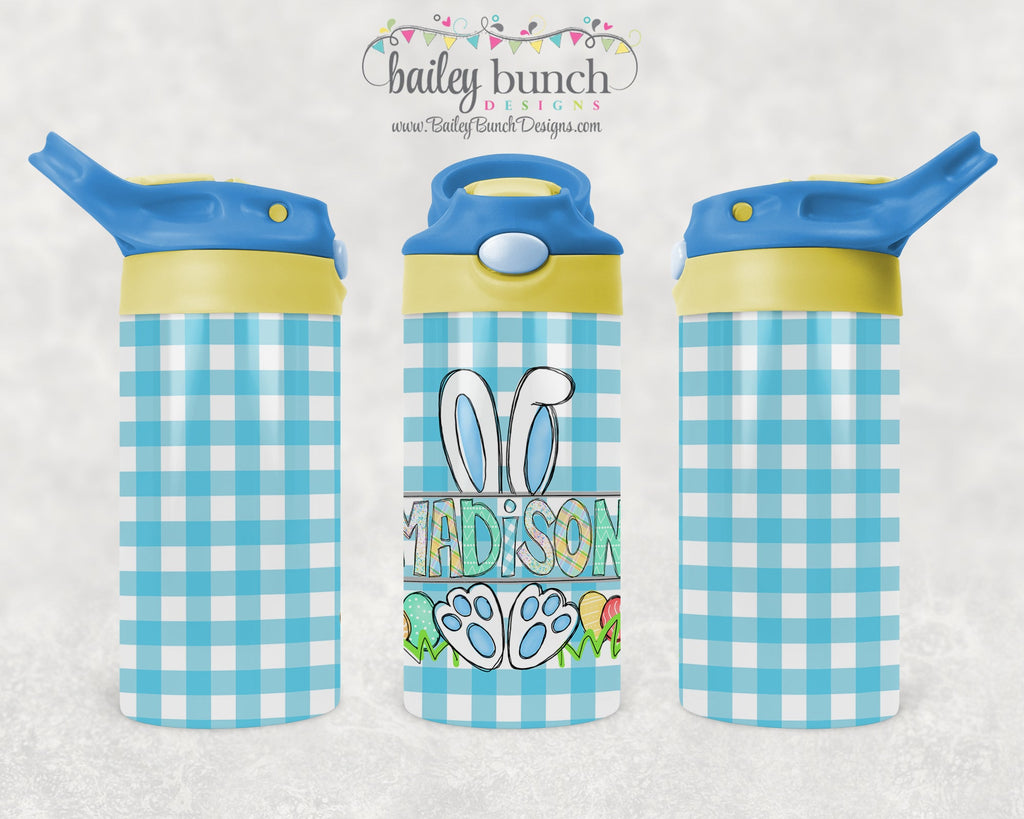 Kids Easter Bunny Name Water Bottle Tumbler TUMEBO05202