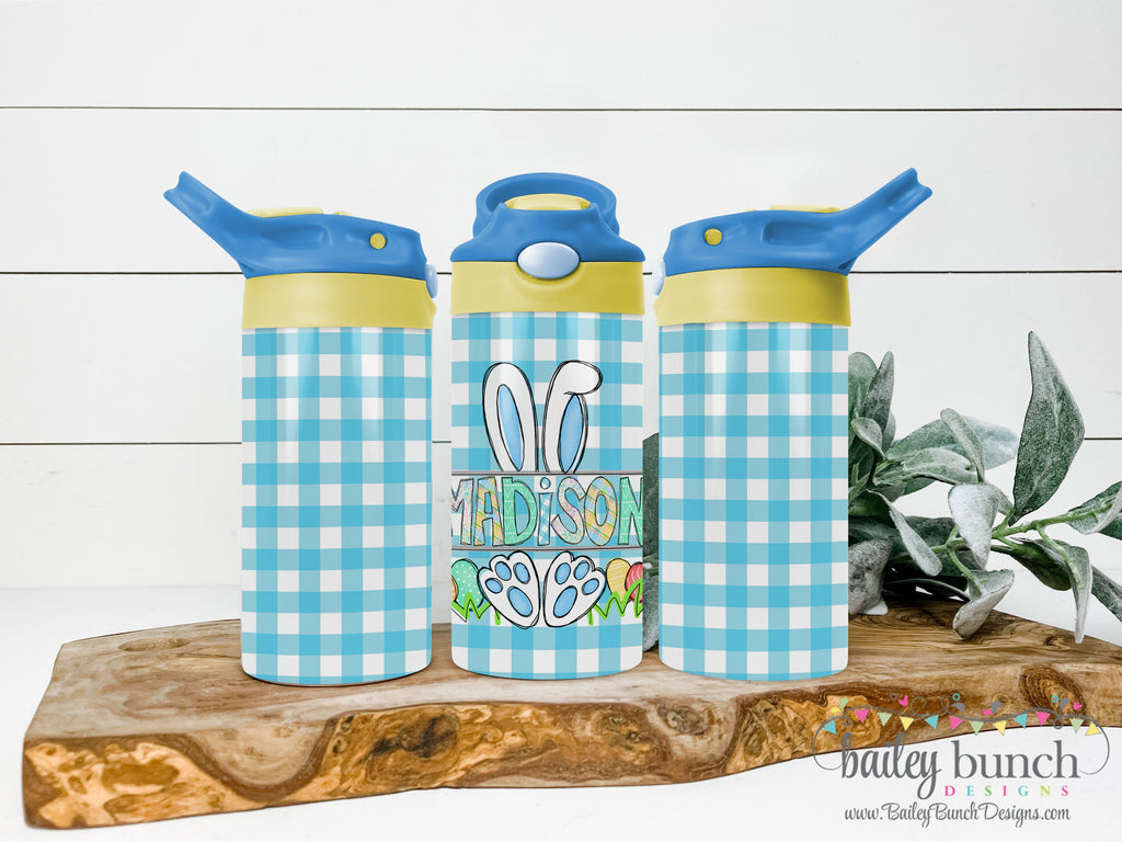 Kids Easter Bunny Name Water Bottle Tumbler TUMEBO0520