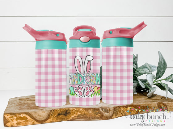 Kids Easter Bunny Name Water Bottle Tumbler TUMEBO05202