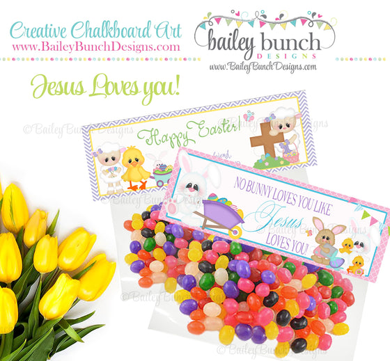 Easter Treat Toppers, Jesus Loves You, IDJESUS0520