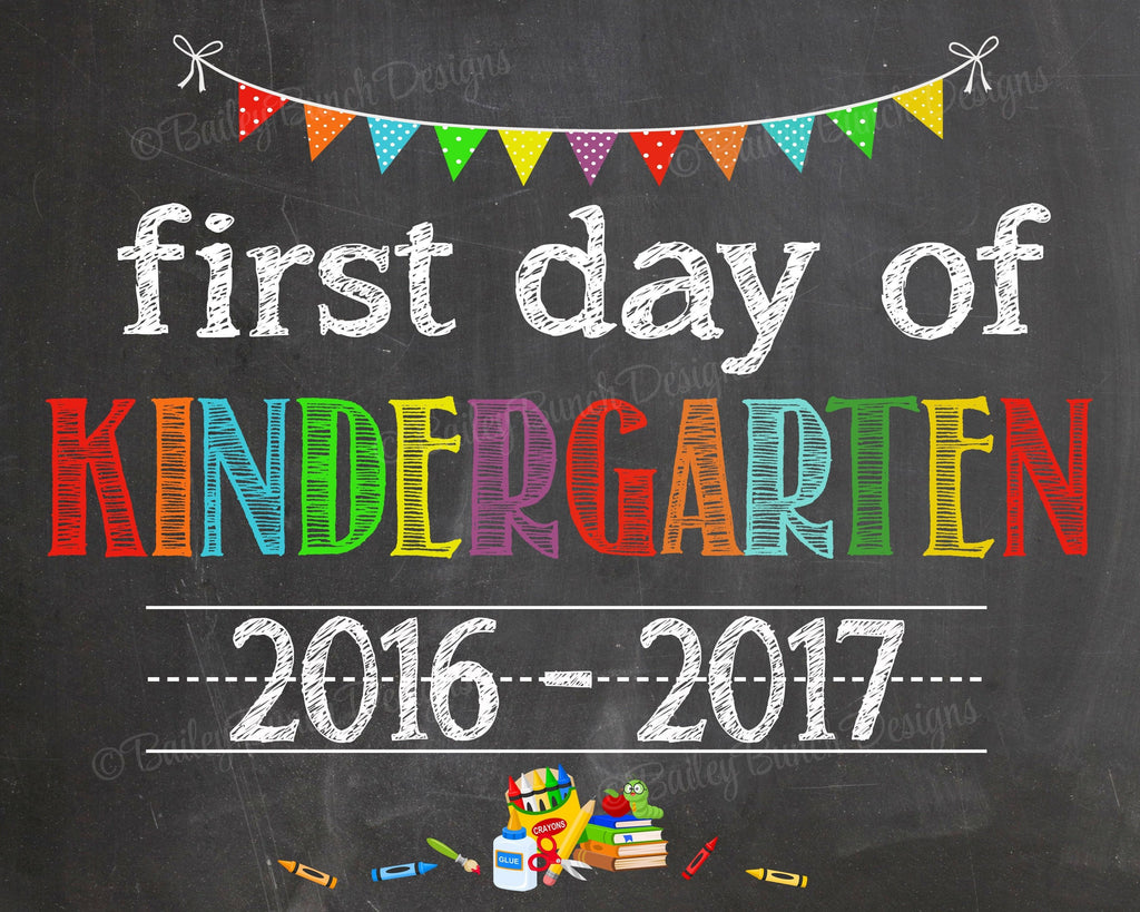 First Day of School Chalkboard, Last Day of School, ANY GRADE, any year SCHOOLCHALK0520