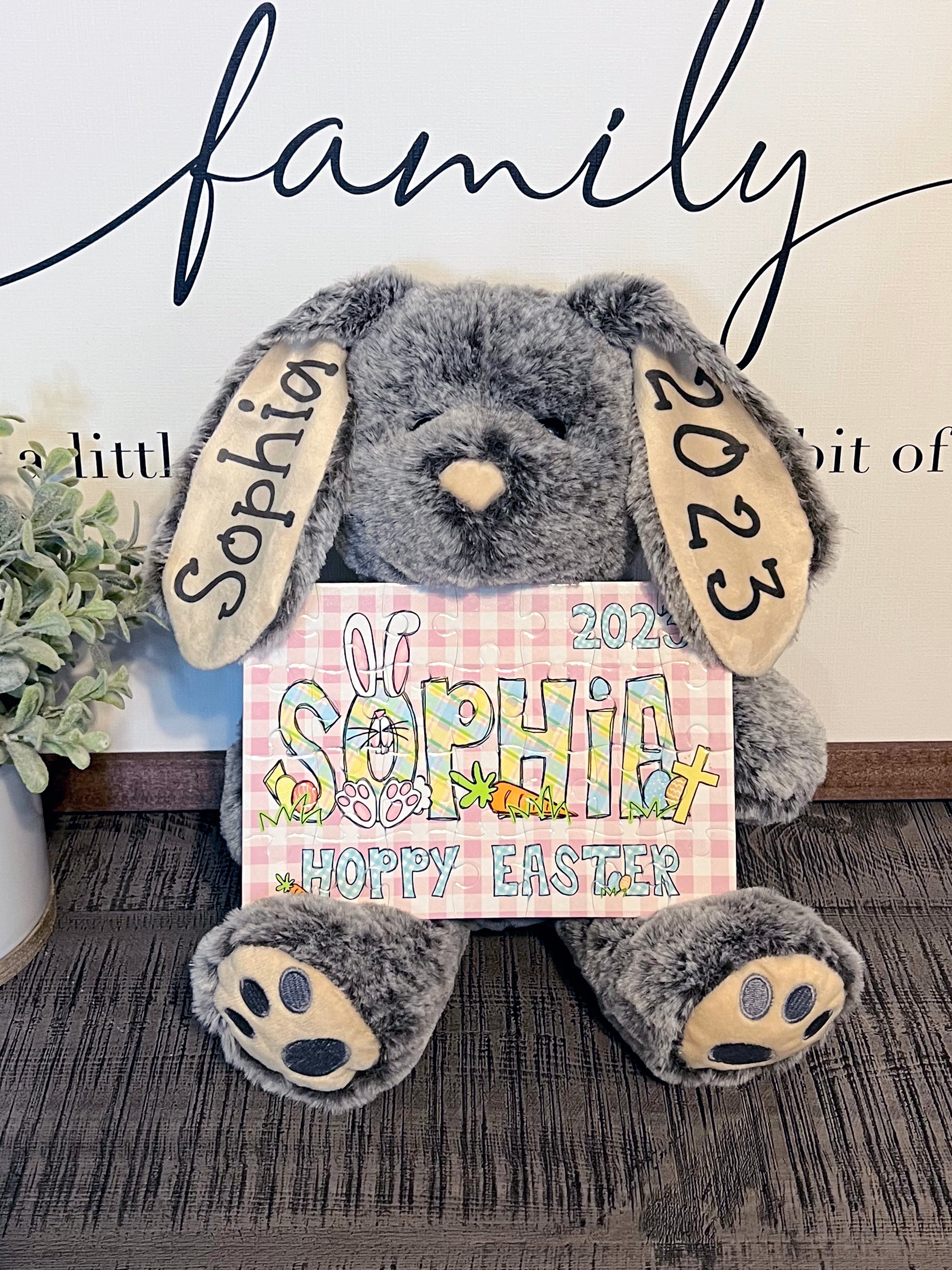 Personalized easter bunny stuffed animals hot sale