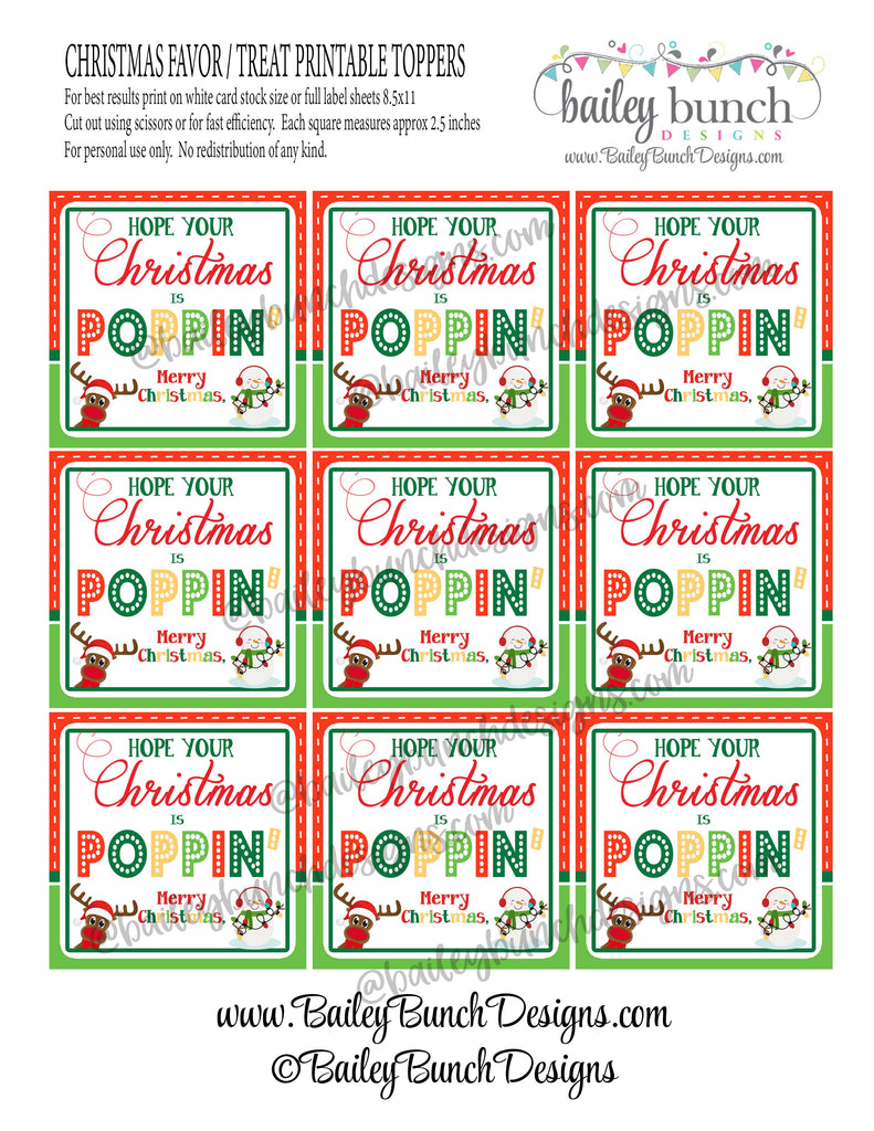 Christmas Pop It Fidget Gift Tags Labels Squares IDCHRISTPOPITSQ0520
